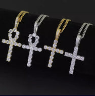 Iced Out Cross\Ankh Pendant