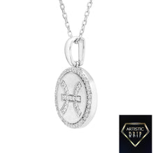 Load image into Gallery viewer, Diamond Zodiac Symbol Pendant in Sterling Silver
