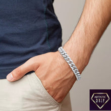 Load image into Gallery viewer, Italian Sterling Silver Cuban Chain Bracelet
