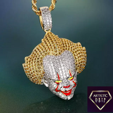 Load image into Gallery viewer, &quot;It&quot; Evil Clown Iced Out Pendant
