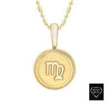 Load image into Gallery viewer, 14k Yellow Gold Zodiac Symbol Pendant, 16&#39; - 18&#39;
