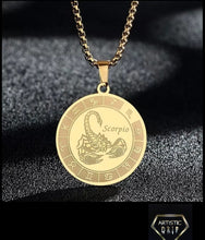 Load image into Gallery viewer, Stainless Steel Zodiac Symbol Pendant
